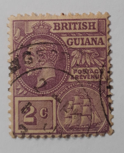 Estampilla Guiana 2c 1921