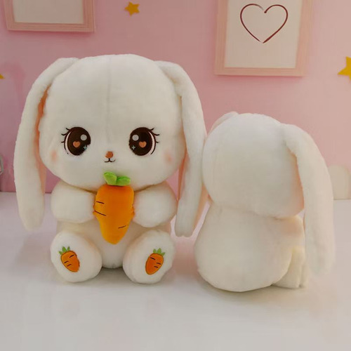 Peluche Conejo Con Zanahoria Grande Tierno 30cm