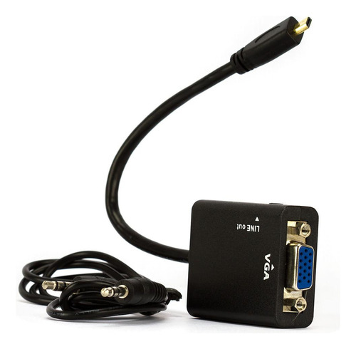 Cabo Adaptador Micro Hdmi Para Vga - Cirilo Cabos