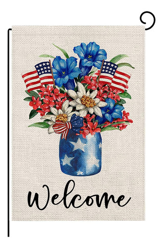 4th Of July Garden Flag Independence Day Usa American Patrio
