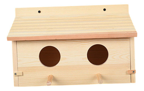 Casa Para Pájaros De Madera, Jaula Resistente A La