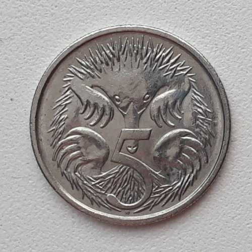 Australia 5 Cents 2014 - Oso Hormiguero Espinoso - Km#401