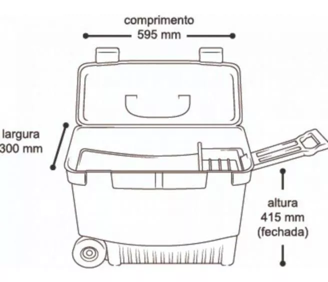Segunda imagem para pesquisa de maleta ferramentas com rodinhas