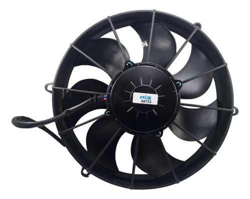 Eletro Ventilador Ventoinha Universal 11 Poleg. 12v Aspira  