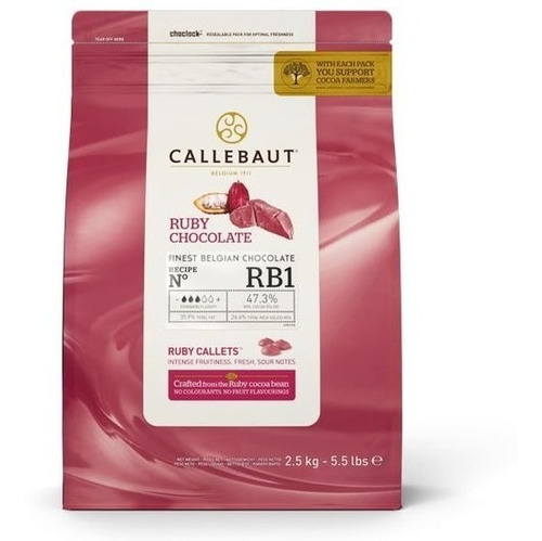 Chocolate Callebaut Ruby 2.5 Kg