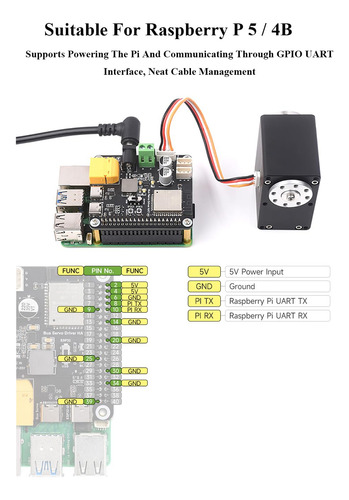 Servo Driver De Camión Serie Hat Esp32 Y Circuito De Control