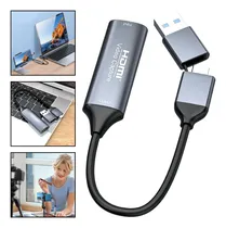 Comprar Capturadora Video Hdmi Y Tipo C Usb Soporta 1080p 4k Obs Vlc