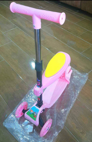 Scooter Patín Del Desmontable Luces Led Dos En Uno