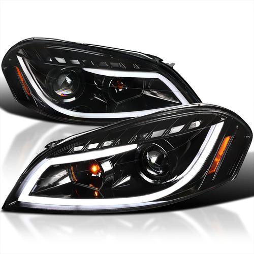 Faro Delantero Spec-d Tuning Led Color Negro + Lampara Chevy