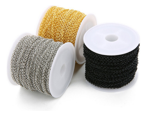 10 Yards Rollo De Extensor De Cadena De Acero Inoxidable