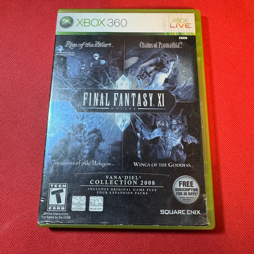 Final Fantasy Xi Vana'diel Collection 2008 Xbox 360 Original