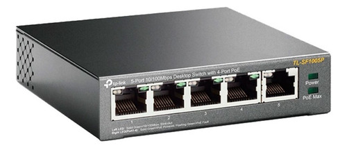 Switch Tp-link Fast Ethernet Tl-sf1005p 5 Puertos 100mbps