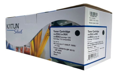 Toner Ce285a Ce285 285a 85a Katun Tinta Preto
