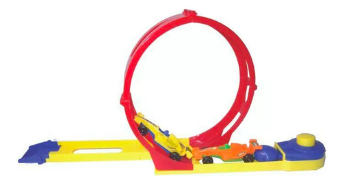 Pista Carritos Coches Autos Lanzador Loop Juguete Para Niños Color Multicolor
