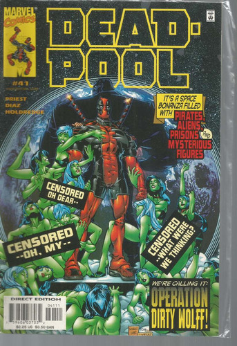 Deadpool N° 41 - Em Inglês - Editora Marvel - Formato 16 X 25,5 - Capa Mole - 1999 - Bonellihq Cx446 H23