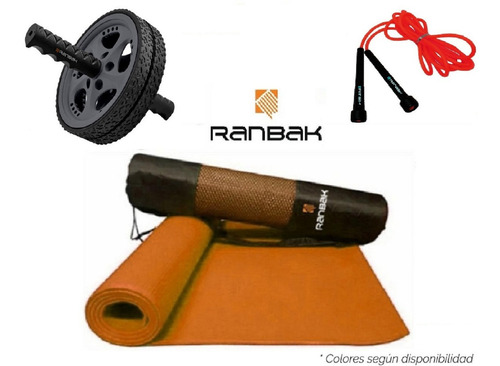 Imagen 1 de 7 de Kit10 Mat + Soga Saltar + Rueda Abdominal C/ Envio + Cuotas