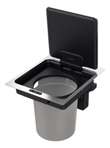 Tacho Sensor Basura Acero Para Empotrar 5 Litros Tramontina Color Gris