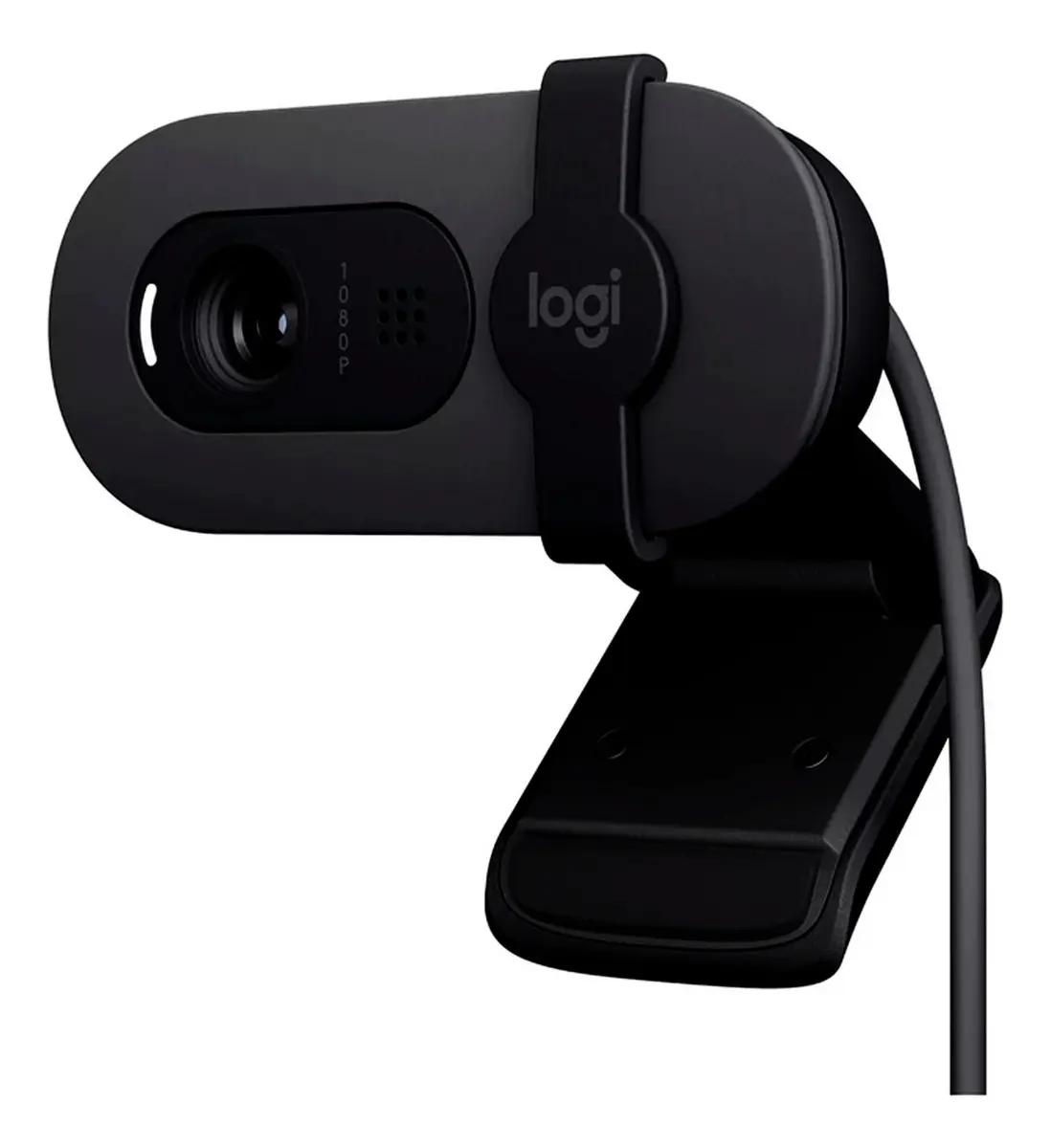 Câmera Web Logitech Brio100 Full Hd 1080p Microfone USB 2.0 Cor preta