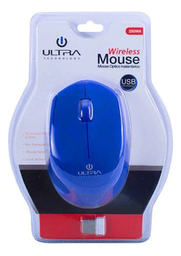 Mouse Inalámbrico Ultra Óptico 3 Botones Dpi 800 Fj