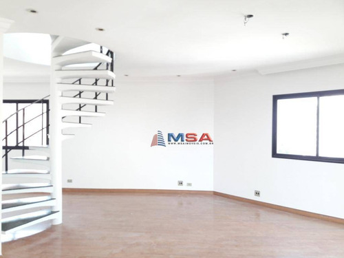 Cobertura Duplex Á Venda Em Perdizes, Com 236,0m2, 2 Suítes, Mais 01 Dormitório, Piscina, Churrasqueira E 3 Vagas De Garagem. - Co0323