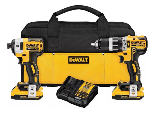 Pack Taladro Percutor + Atorni. Impacto Dewalt Dck287d2-b2