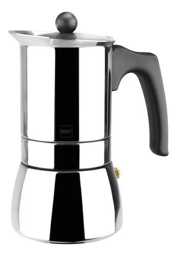 Imagen 1 de 1 de Cafetera Magefesa Genova 4 Tazas manual acero inoxidable italiana