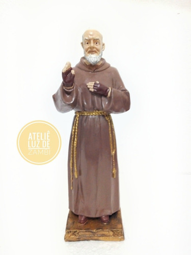 Imagem São Padre Pio Francesco Forgione Resina