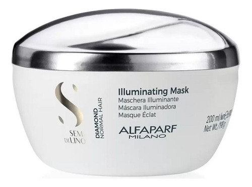Máscara Diamond Alfaparf Semi Di Lino Hidratação 200ml
