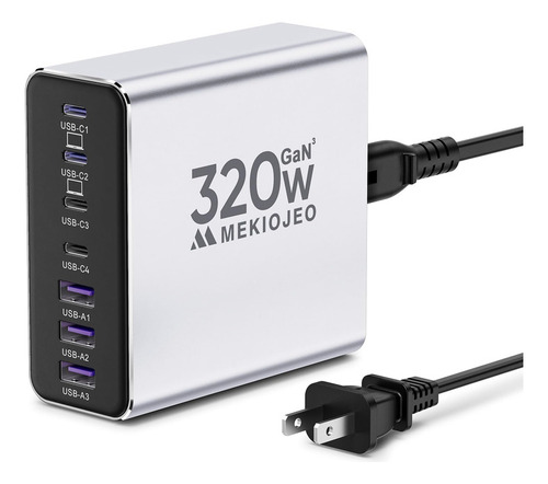 Cargador Usb C De Aleación De Aluminio De 320 W, Estación De