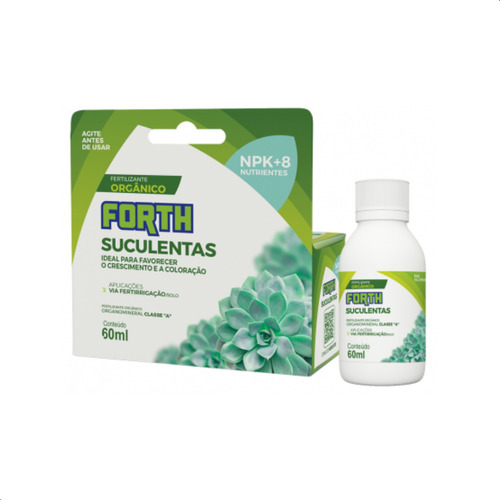 Adubo Fertilizante Forth Suculentas Concentrado 60ml