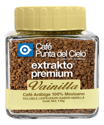 Café Punta Del Cielo Instantáneo Extrakto Premium Vainilla