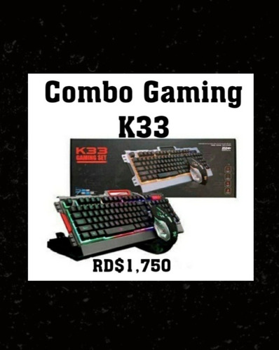 Combo Gaming K33 Teclado Y Mouse 