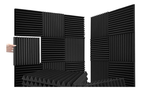 Espuma Acústica Grabación 6 Unidades 30 Cm X 30 Cm X 2,5 Cm 