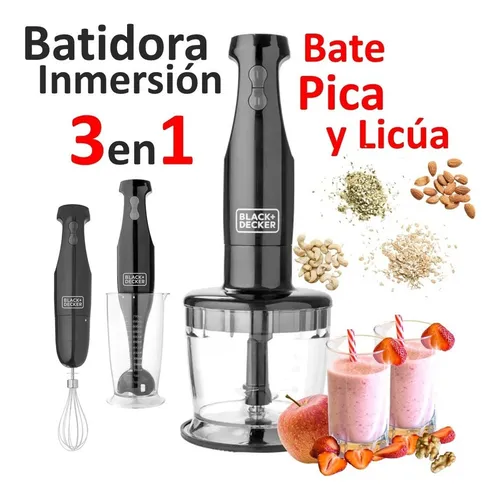 Batidora de inmersi n Black Decker HB2800B negra 120V 60 Hz 200W