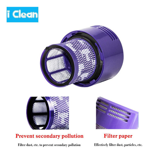 Limpio El Filtro Dyson V10 De Reemplazo, 4 Paquetes De De La