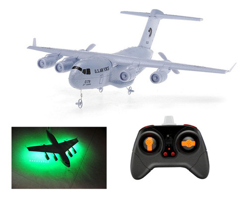 Rc Plane Glider Transporte Diy Conjunto Estándar + Luz
