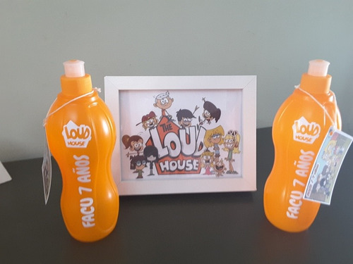 Botellitas Personalizadas Loud House Souvenir - Pack Por 10