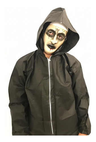 Disfraz Terror Halloween Mascara + Disfraz Todos Los Talles