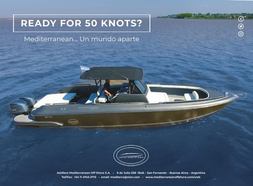 Lancha Mediterranean 380 Super Tender 2 Yamaha 300hp 0hs2021