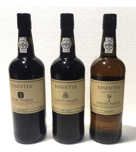 3 Vinhos Do Porto Essentia Ruby Tawny E White Portugal 750ml