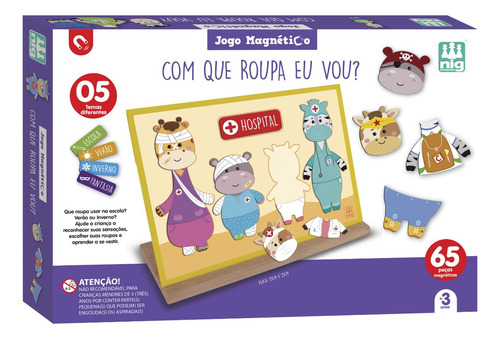 Jogo Magnético Com Que Roupa Eu Vou? 0468 - Nig Brinquedos