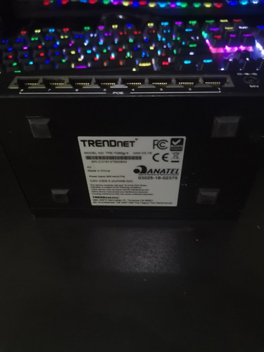 Switch Trendnet Fast Poe + Gigabit Switch Para 8 Puertos (Usado)