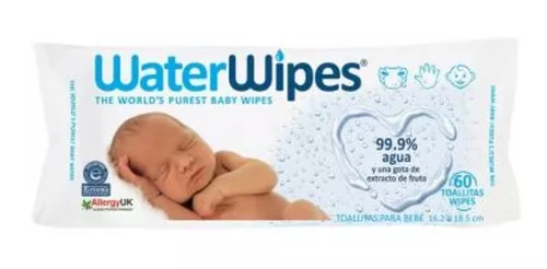 Toallitas Húmedas Waterwipes Para Bebé 99.9% Agua 60pz