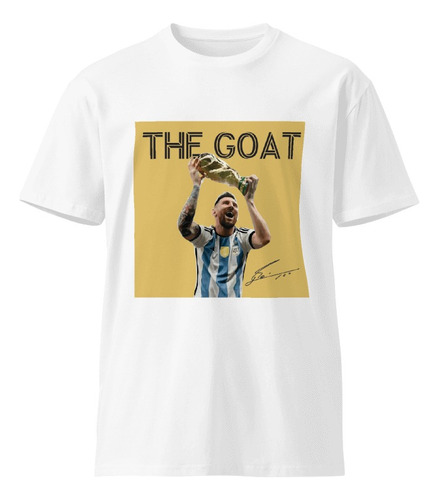 Leo Messi Playera The Goat Argentina Campeón 