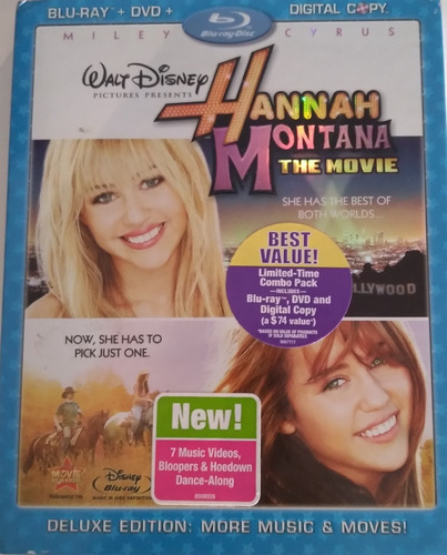 Hannah Montana Pelicula - Blu Ray + Dvd - Original 