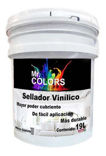 Bote De Sellador Vinílico, Mxant-001, 19l, Sellador Vinílico