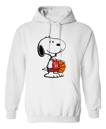 Sudadera Con Gorro Mi Snoopy Basquetbool