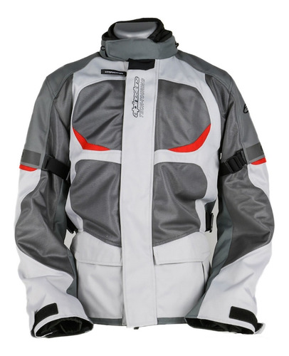 Campera Alpinestars Santa Fe Drystar Gris C/ Protecc Marelli