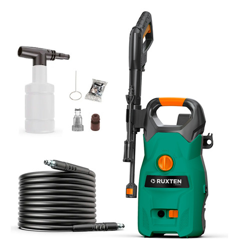Hidrolavadora Electrica 1400 W Alta Presion Gadnic 110 Bar Color Verde