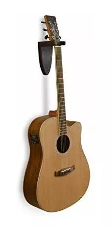 TESLYAR Soporte de pared para guitarra de madera de fresno para guitarra  eléctrica, clásica, acústica y bajo, instrumentos musicales de madera dura